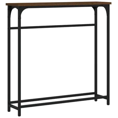 Obrázok produktu pre vidaXL Konzolový stolík hnedý dubový vzhľad 75x19,5x75 cm odvodený drevený výrobok