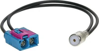 Image de Adaptateur antenne double Fakra> ISO Audi / Seat / Skoda / VW