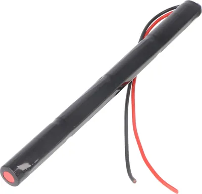 Produktbild von Notleuchtenakku NiCd 4,8V 800mAh L1x4 Mignon AA mit 200mm Kabel einseitig