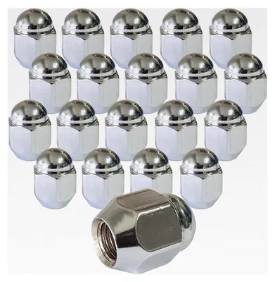 Produktbild von 20 Radmuttern M12x1,5 60° Kegelbund geschlossen SW 21mm kompatibel mit Hyundai, KIA, Mazda