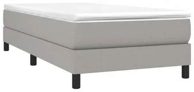 Obrázek produktu pro vidaXL Boxspring rám postele světle šedý 100x200 cm látka