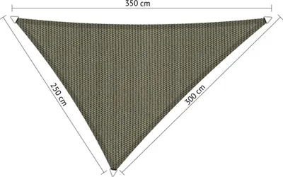 Produktbild von SHADOW COMFORT 2,5 x 3 x 3,5 m Dreieckiges Sonnensegel Desert Storm Ungleichseitig