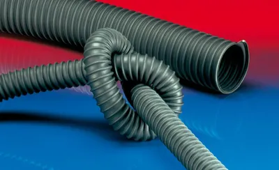 Produktbild von Norres AIRDUC TPE 363, TPE, schwarz, Innen Ø 38mmx0,8mm, Länge 10m
