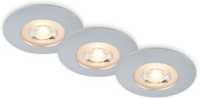 Produktbild von LED Einbauleuchten, chrom-matt, IP65, 3xLED/5W