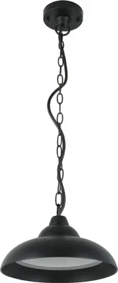 Produktbild von LED Außenlampe hängend 25 cm breit H: max. 73 cm IP44 3000 K 1200 lm Schwarz Aluminium Pendelleuchte außen Veranda Garten