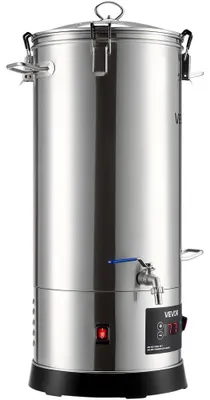 Imagen del producto de Sistema de elaboración de cerveza eléctrico de 30 litros, acero inoxidable, para uso doméstico