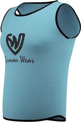 Produktbild von 10x Fußball Leibchen Trainingsleibchen Markierungshemd Fußballleibchen für Kinder Jugend und Erwachsene, Farbe:Mittelblau, Bibs:Senior (L)