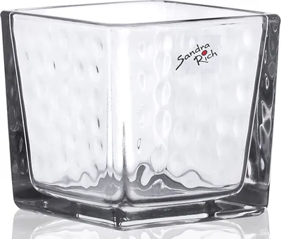 Produktbild von DOTS & STRIPES glass cube with dots - klar - 6x6x6cm - Glas