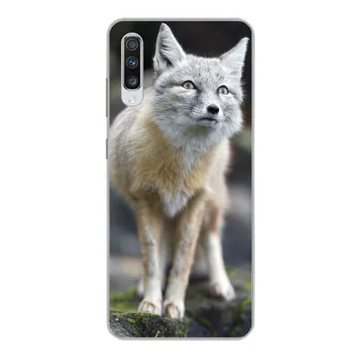 Produktbild von MuchoWow® Handyhülle Schutzhülle Hülle für Samsung Galaxy A70 Fuchs - Makro - Baum Silikon Softcase Handy Hülle - Schutzhaube