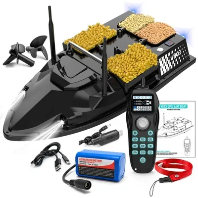 Immagine prodotto di Barca Plantat, Nadit e Momit iUni V803, GPS, 5200mAh, 4 vasche, 3kg, 500m, 15km/h