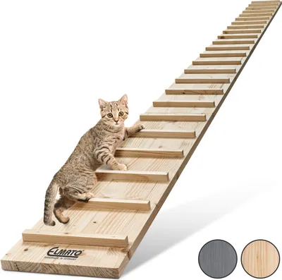 Produktbild von Elmato 13017 Katzentreppe 1 – 4 Meter erweiterbar (4 Meter mit 3 Verbindungsstücken)