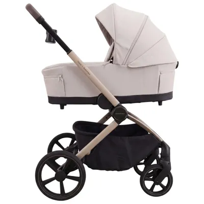 Obrázek produktu pro Kočárek Adamex Kinderwagen 2 v 1 Natura Béžová: vanička a sportovní kočárek, vhodný od narození do 22 kg