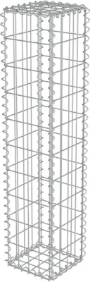 Zdjęcie produktu dla Ściana Gabionowa Z Pokrywami, Galwanizowana Stal, 20X20X100 Cm Lumarko!