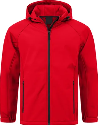 Produktbild von Mivaro Herren Softshelljacke mit Kapuze in Rot - Arbeitsjacke, wasserdicht & winddicht, atmungsaktiv, Regular Fit, Größen S bis 5XL