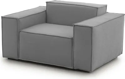 Produktbild von Lounge-Sessel Emanuela, Lounge-Sessel, 100%  Italy, Relaxsessel aus gepolstertem Stoff, Cm 140x95h70, Grau