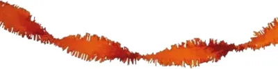 Productafbeelding van Papieren Slinger - Oranje Decoratie - Feestelijke Aankleding - Lange Lengte - 6 Meter - Oranje