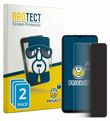 Produktbild von 2x BROTECT Sichtschutzfolie für Honor X5d Plus Anti-Spy Privacy Sichtschutz Blickschutz Folie Blaulicht-Schutz