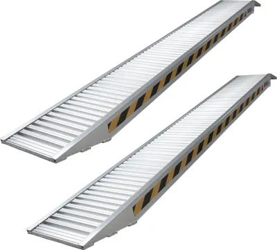 Produktbild von TRUTZHOLM 2 x Schwerlastrampen 265 cm 3300kg/Paar Alu 35 cm Breite geriffelt Rampen Verladerampen