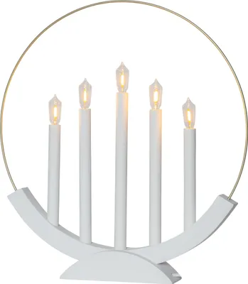 Produktbild von Star Trading 644-28, Leichte Dekorationsfigur, Weiß, IP20, Weiß, 5 Glühbirne(n), E10