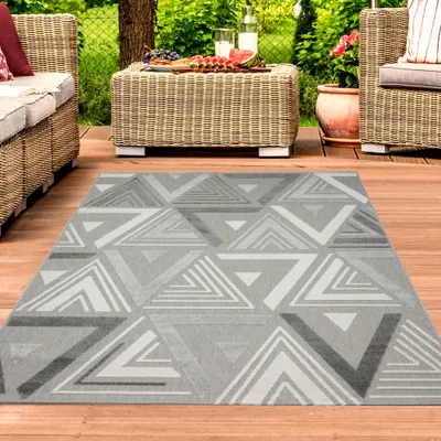 Produktbild von Sisal In- & Outdoor Teppich in grau Größe - 80 x 150 cm
