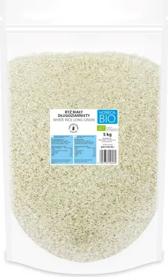RYŻ BIAŁY DŁUGOZIARNISTY BEZGLUTENOWY BIO 5 kg - HORECA (BIO PLANET)