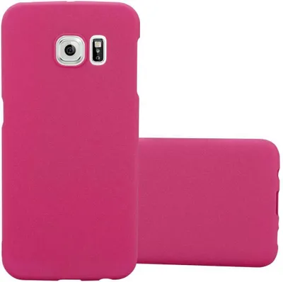 Produktbild von Cadorabo Schutzhülle für Samsung Galaxy S6 EDGE Hülle in Pink Etui Hard Case Handyhülle Cover