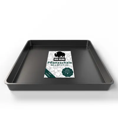 Produktbild von BigDean Pflanzschale groß 60 x 60 x 7 cm ideal für anzüchten, Pflanzen & mehr