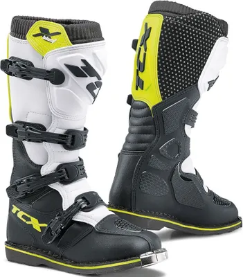 Produktbild von TCX X-Blast Motocross Stiefel, weiß/schwarz/gelb, 39