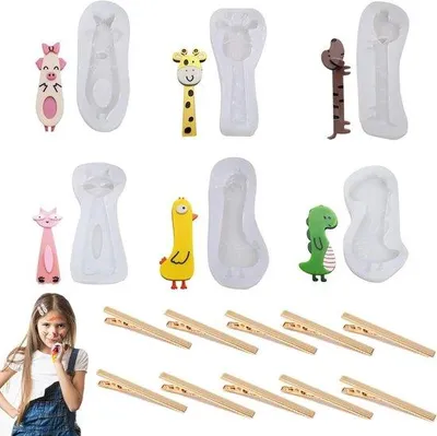 Produktbild von Haarspangen Set mit 10 Alligator Spangen schwarz