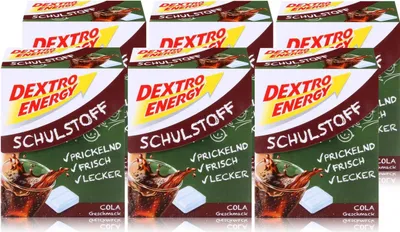 Produktbild von Dextro Energy Schulstoff Traubenzucker Cola Geschmack 50g (6er Pack)