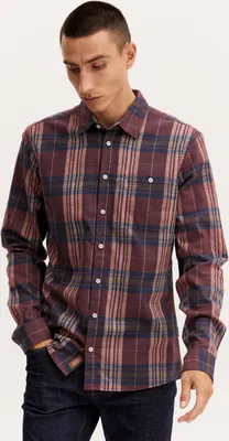 Produktbild von Blend 20714909 Shirt Herren Freizeithemd Hemd Club-Kragen Slim Fit kariertes Muster schmaler Schnitt hochwertige Baumwoll-Qualität