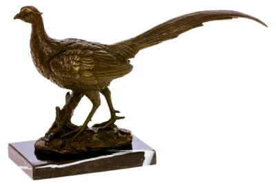 Produktbild von Bronzeskulptur eines Fasanen im Antik-Stil