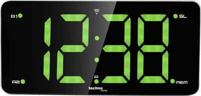 Produktbild von Technoline WT 486, Digitaler Wecker, Rechteck, Schwarz, 12/24 h, AM, FM, Wechselstrom/Batterie