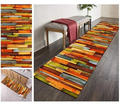 Obrázek produktu pro Šedý a černý protiskluzový koberec 40 x 60 cm, polyester