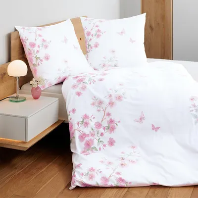 Produktbild von Janine Mako-Satin Bettwäsche moments 98132 rosa 135x200 cm + 80x80 cm