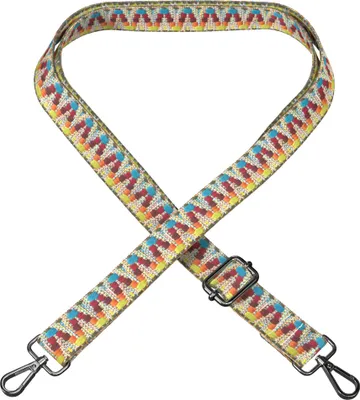 Produktbild von EAZY CASE - Verstellbarer Taschengurt, Ersatz Schultergurt für Handtaschen, Umhängeband mit Karabiner in Silber, breiter Taschenriemen für Taschen, DIY Taschenband in Bunt