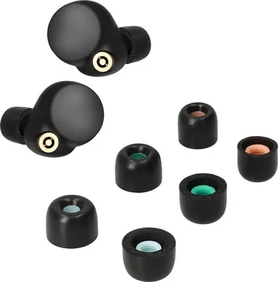 Obrázek produktu pro Jumada – Silikonové krytky na sluchátka pro modely Sony WF-1000XM4 a WF-1000XM3 – balení obsahuje 3 kusy různých velikostí: S, M a L.