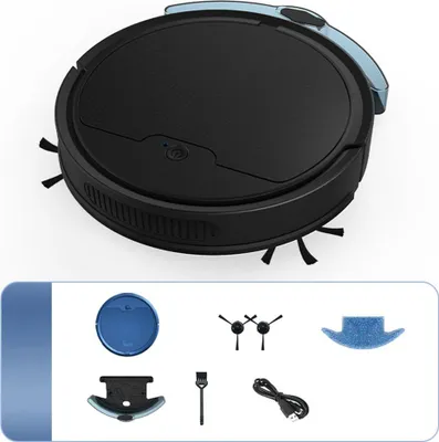 Immagine prodotto di INF Robot Aspirapolvere Smart con Serbatoio Acqua e Controllo APP Nero