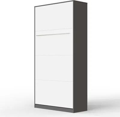 Produktbild von SMARTBett Schrankbett Standard Anthrazit/Weiss 90 Vertikal