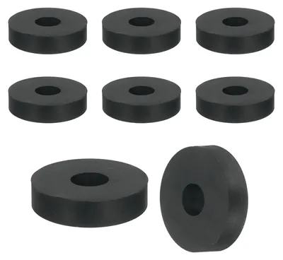Produktbild von 18 Gummiringe, 25 mm Außendurchmesser, 6 mm Innendurchmesser, 6 mm Dicke, schwarz