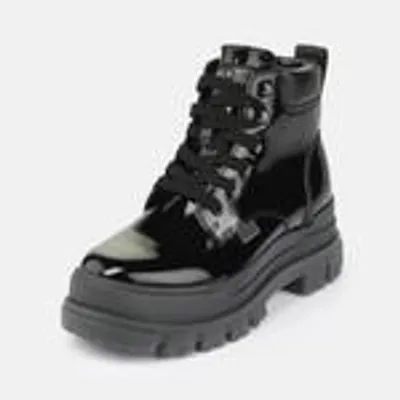 Produktbild von Buffalo Damen Elegante Stiefelette Aspha Lace Up Mid 1622634 Schwarz