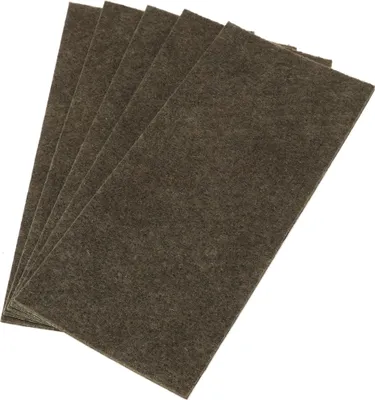 Produktbild von Adsamm® | 5 x selbstklebende Filzplatte | 80x180 mm | Braun | rechteckig | 3.5 mm starker Filzzuschnitt in von Adsamm®