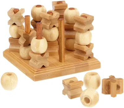 Zdjęcie produktu dla Philos Tic Tac Toe 3-D, bambusowy