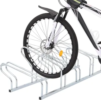 Image de vidaXL Support à vélos pour 5 vélos Autoportant Acier galvanisé