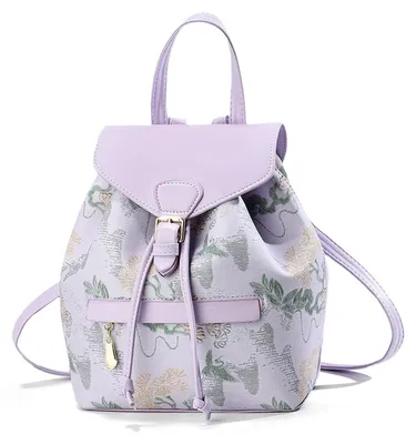 Obrázek produktu pro NICOLE & DORIS, malý batoh pro ženy, květinový design, elegantní městský batůžek