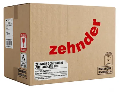 Immagine prodotto di Ventilatore Zehnder destro ComfoAir 200 per aria di mandata e di scarico - 400200018