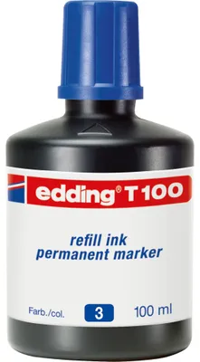 Produktbild von Edding T-100, Blau, 100 ml, 1 Stück(e), Einzelpackung