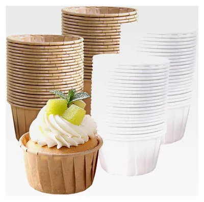 Produktbild von Muffinförmchen Papier Klein 100 Stück Mini Muffins Papierförmchen