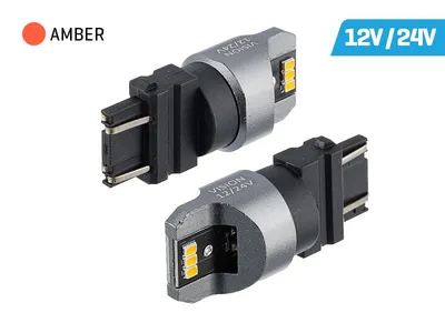 Obrázok produktu pre Žiarovka VISION PY27/7W (T25) 12/24V 6x 3020 SMD LED, nepolárna, CANBUS, oranžová, 2 ks
