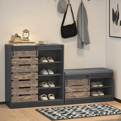 Obrázek produktu pro Skříňka - Komoda - Úložná skříň - Komoda - Skříňka s zásuvkami - Bílá - 5 zásuvek - Kompaktní rozměry: 74 x 40 x 91 cm